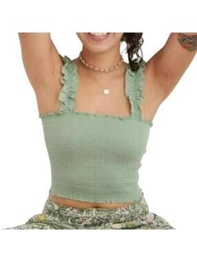 Aerie Women's Green Crop-top